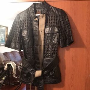 Leather jacket Gil santucci
